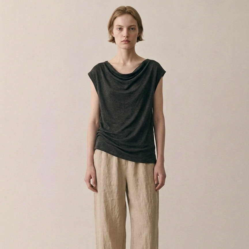 Calla Top - Dark Gray
