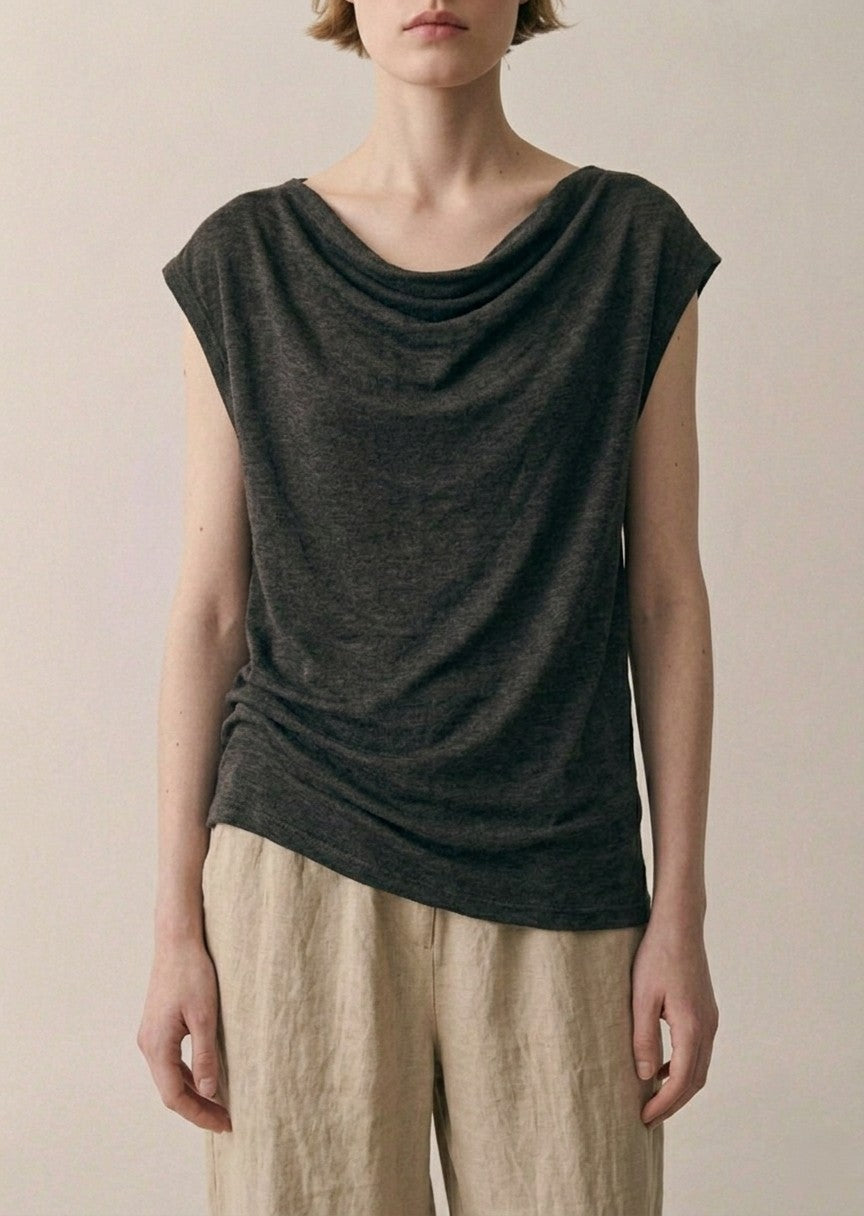 Calla Top - Dark Gray